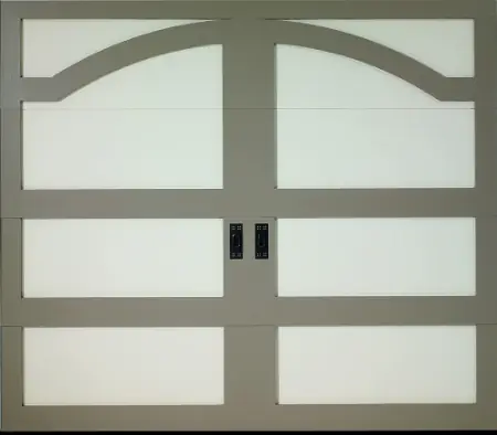 By Design Hudson garage door in Wood - Clear Vertical Grain Cedar