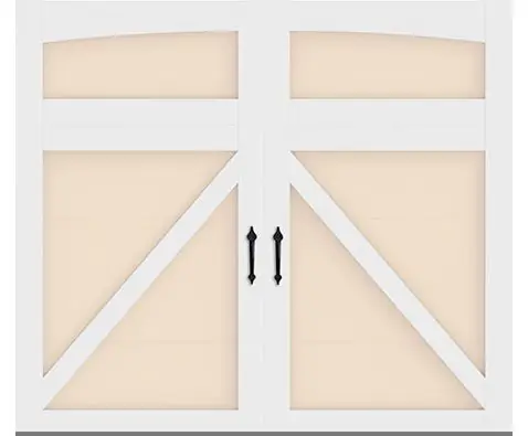 Seabrook Carriage Court garage door in Almond