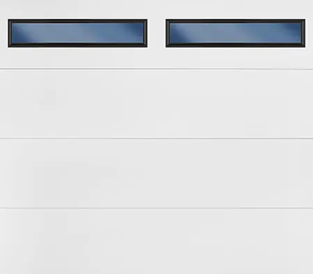 Smooth Flush EOS garage door in White