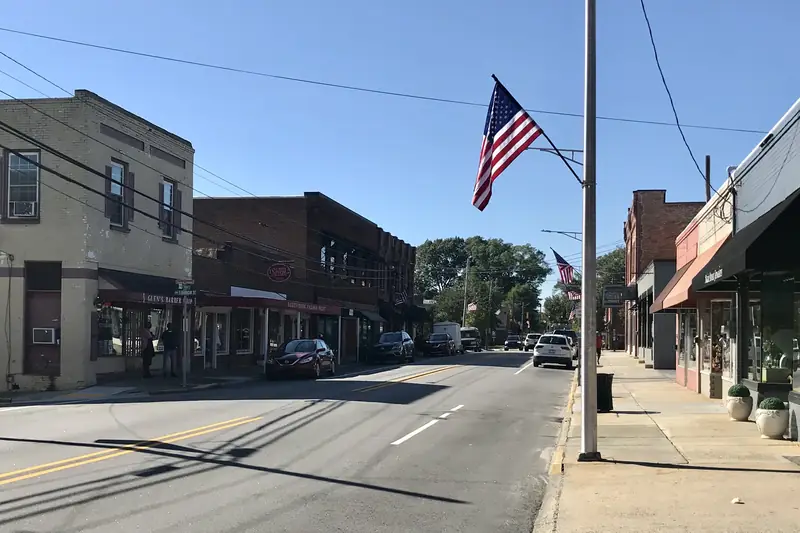 East Main Street in downtown Clayton, NC