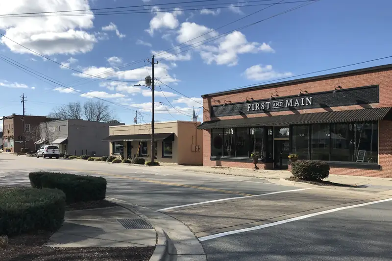 Historic downtown Knightdale, NC